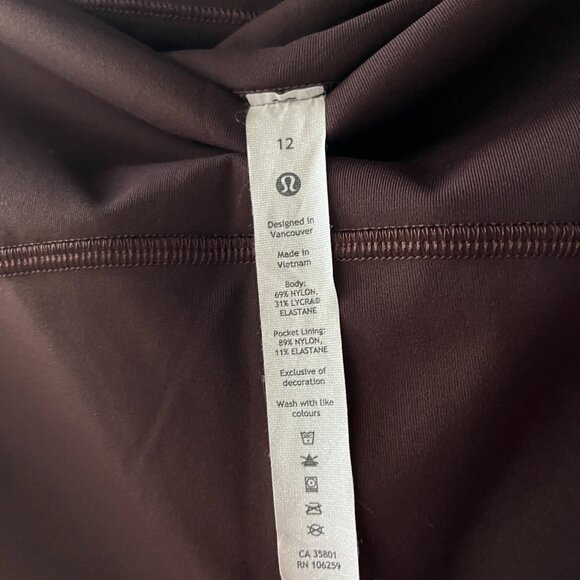 Lululemon brown capris size 12 woman - Picture 7 of 7